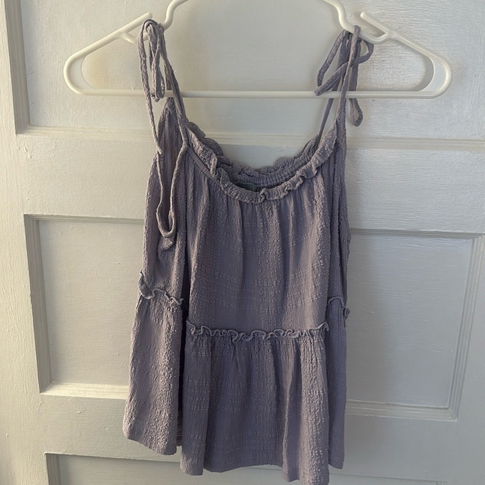 Purple tank top with adjustable straps size small